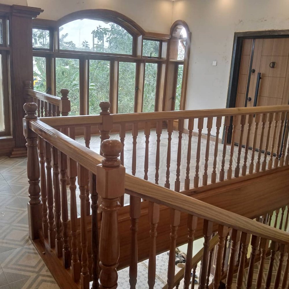 Timber balustrade detail