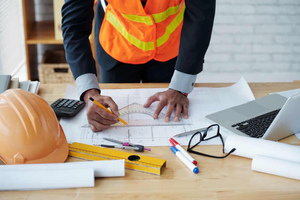 Building and construction site in Accra